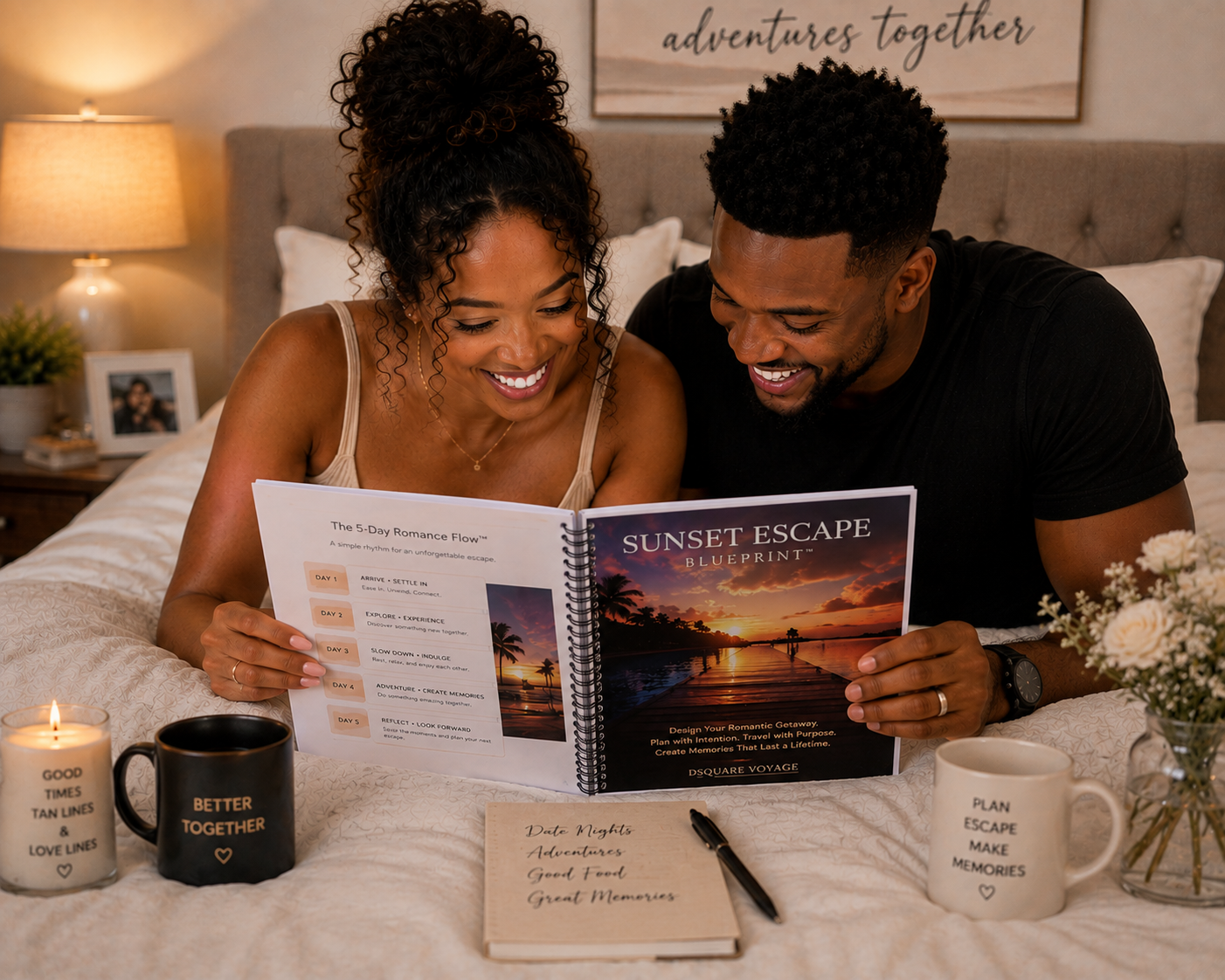 Sunset Escape Blueprint™ | Luxury Romantic Travel Planner & Workbook