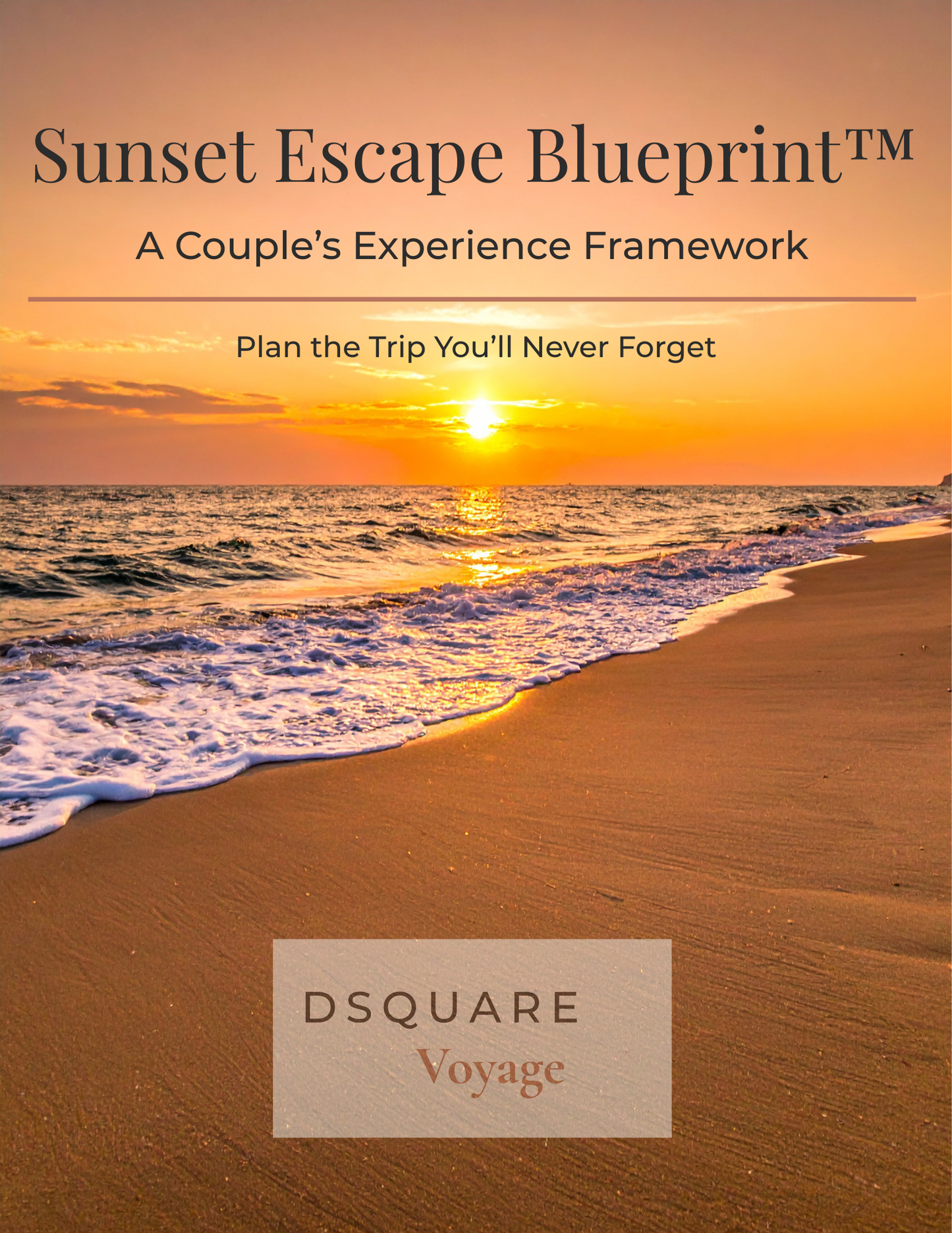 Sunset Escape Blueprint™ | Luxury Romantic Travel Planner & Workbook